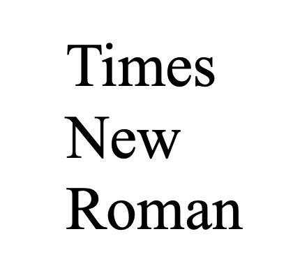 Times New Roman
