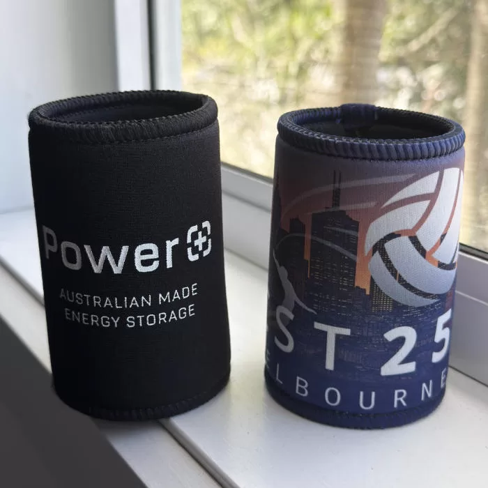 Magnetic stubby holders in Australia next to a big window